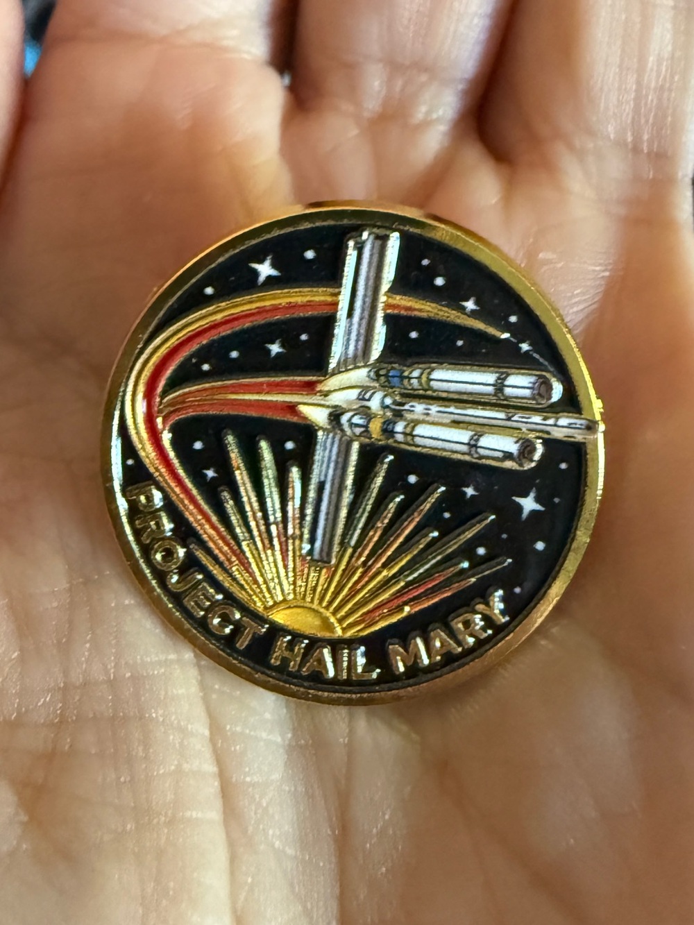 New PROJECT HAIL MARY Enamel Pin Movie Logo Rocky Ryan Gosling High Quality
